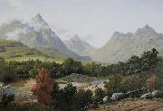 John Knox Arran, Glen Sannox oil painting